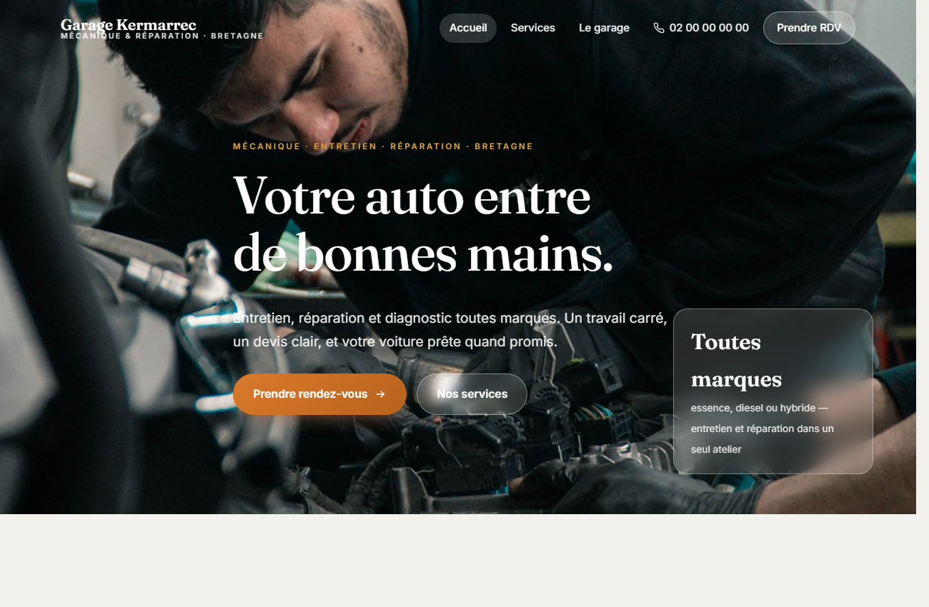 Site de garage Kermarrec